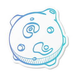 Sticker style icon - Planet