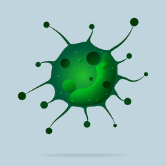 Dangerous virus. Viral disease epidemic. Vector illustration design. Covid-19. Coronavirus concept.