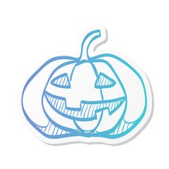 Sticker style icon - Pumpkin