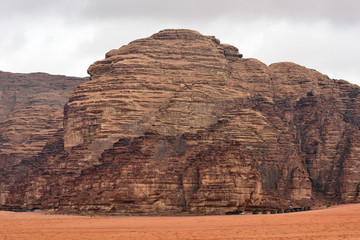 Wadi Rum rock desert landscape