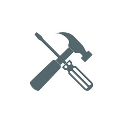 Tools icon isolated on white background. Tools icon simple sign