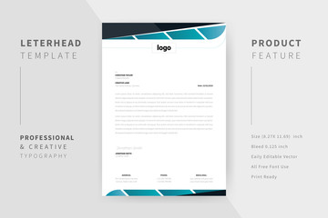 Business style letterhead Template Design.