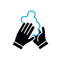 Wash your hands vector icon