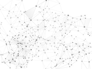 Fototapeta premium Block chain global network technology concept.