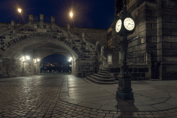 Verlassene Straße in Altstadt von Dresden