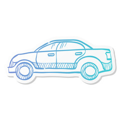 Sticker style icon - Car