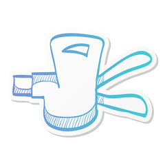 Sticker style icon - Bicycle shifter