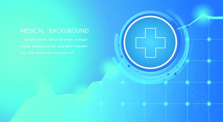 Abstract Medical Background.Hexagon geometric design. EPS 10