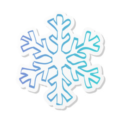 Sticker style icon - Snowflakes