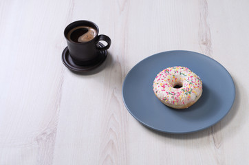 Coffee and donut
