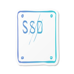 Sticker style icon - Solid state drive