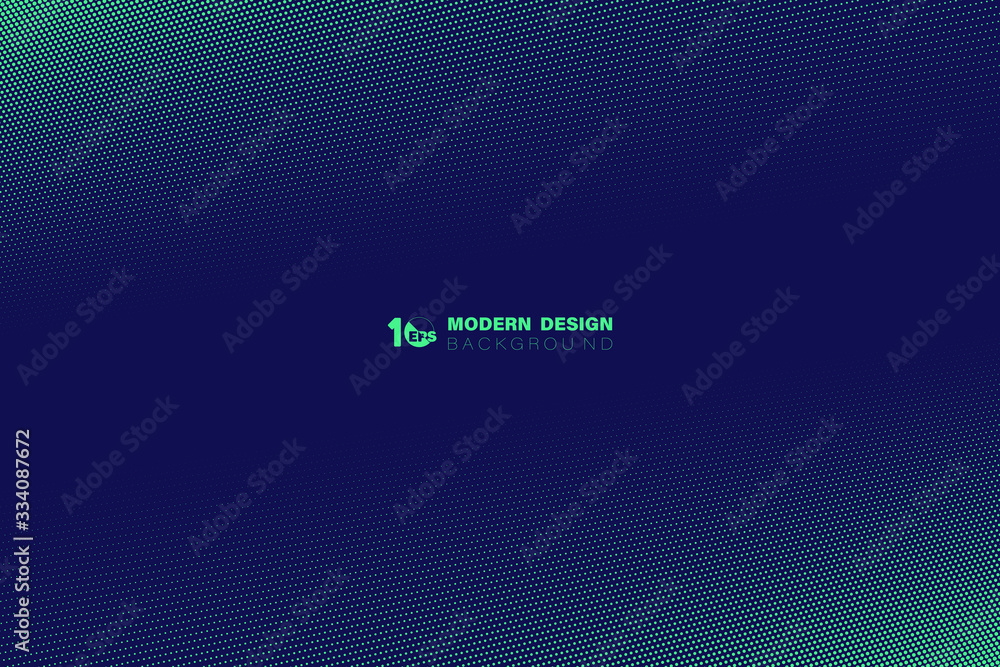 Poster abstract green halftone dot pattern design of technology template background. illustration vector ep