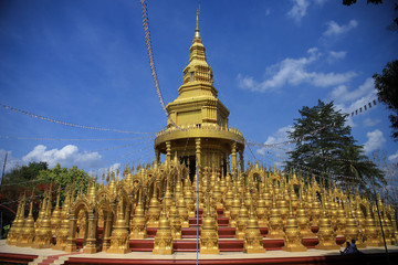 golden pagoda in thailand