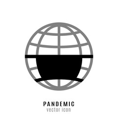 Influenza and pneumonia pandemic icon