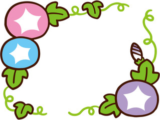 朝顔のフレーム