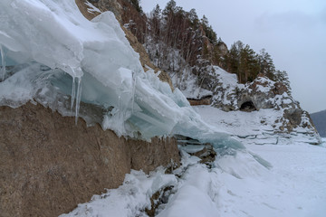 winter landscape with trees and snow