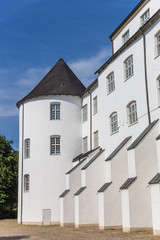 Corner tower of the Gottorf castle in Schleswig, Germany