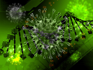 corona virus digital background stockimage