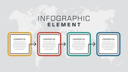 Abstract Infographic Element for Business Strategy