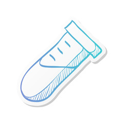 Sticker style icon - Test tube