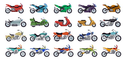 Fototapeta premium Ikona kreskówka wektor motocykl. Wektor ilustracja motocykl na białym tle. Motocykl ikona kreskówka na białym tle.