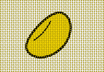  Soybean drawing that looks like a polka dot