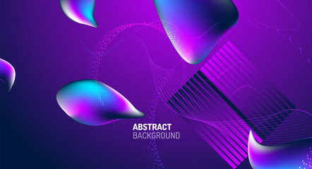 Fluid liquid color gradient background design. Vector illustration