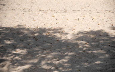 Sand court for the practice of beach volleyball in a club in Brazil