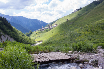 Svaneti village in Georgia