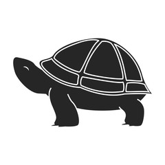 Sea turtle vector icon.black vector icon isolated on white background sea turtle.