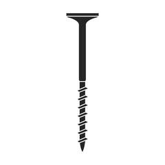 Metal bolt vector icon.Black vector icon isolated on white background metal bolt.