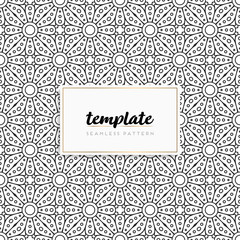 Colorful mandala seamless pattern vector