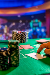Casino Black Jack table