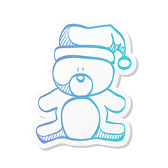 Sticker style icon - Teddy bear