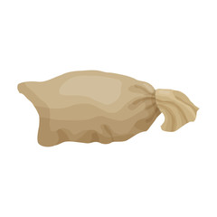 Farmer bag vector icon.Cartoon vector icon isolated on white background farmer bag.