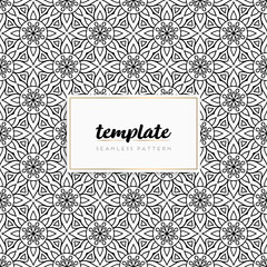 Colorful mandala seamless pattern vector