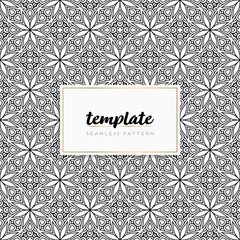 Colorful mandala seamless pattern vector