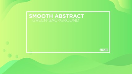 Fototapeta na wymiar Smooth Abstract Green Background with liquid effect for banner, landing page, presentation dan promotion business