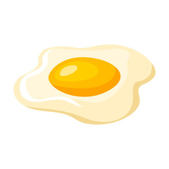 Egg vector icon.Cartoon vector icon isolated on white background egg.