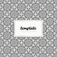 Colorful mandala seamless pattern vector