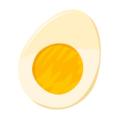 Egg vector icon.Cartoon vector icon isolated on white background egg.