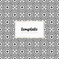 Colorful mandala seamless pattern vector