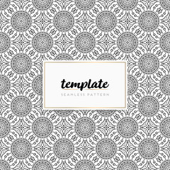 Colorful mandala seamless pattern vector