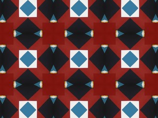 Batik Pattern in Red