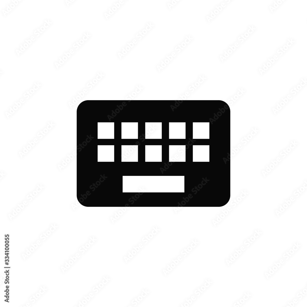 Poster keyboard button vector isolated icon