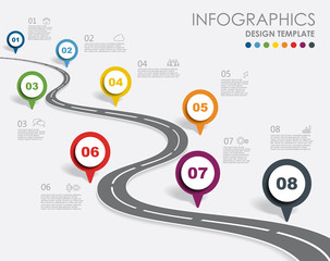 Infographic design template with place for your data. Vector illustration.