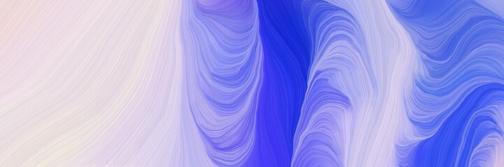flowing decorative waves background with thistle, royal blue and light gray colors