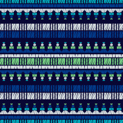 Design with manual hatching. Ethnic boho ornament. Seamless background. Tribal motif. Vector illustration for web design or print.