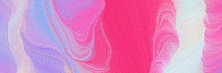 art colorful curves header design with pastel violet, plum and deep pink colors