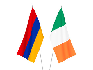 Ireland and Armenia flags